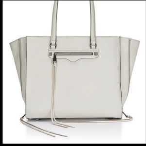 Rebecca Mincoff Gray Grey Bag Handbag Purse Tote Retail $295 NWT